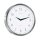 Hermle wall clock in station style quartz movement made of stainless steel - Hermle 30466-002100