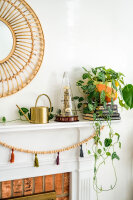 Tischuhr Mahagoni Schlag auf Glocke - Hermle 22716-070791