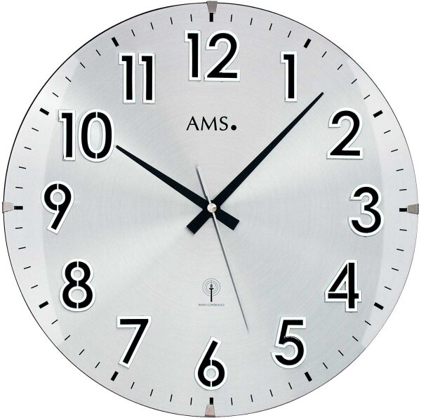 Funkwanduhren modern Durchmesser 32 cm - AMS 5973