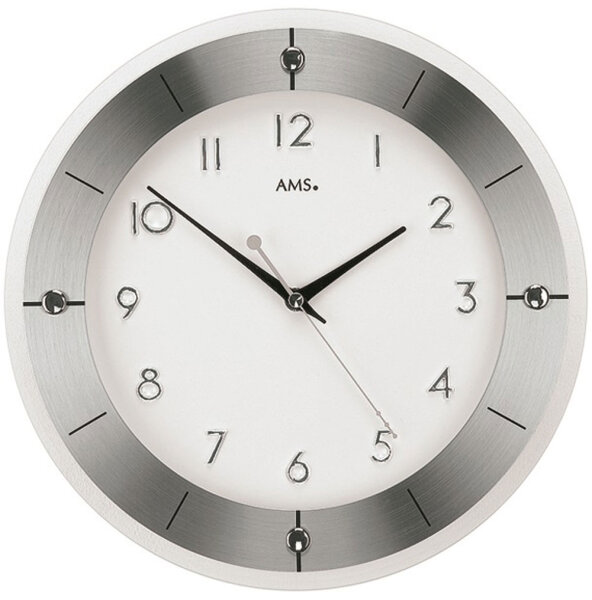 Quarzwanduhr modern Geh&auml;usedurchmesser: 31 cm - AMS 9448