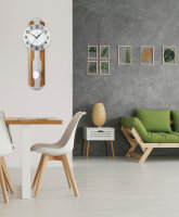 Wanduhr mordern, Hermle pendulum clock - JVD NS21001.2