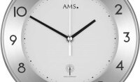 Funkpendeluhr Silberfarben Modern - AMS 5266S