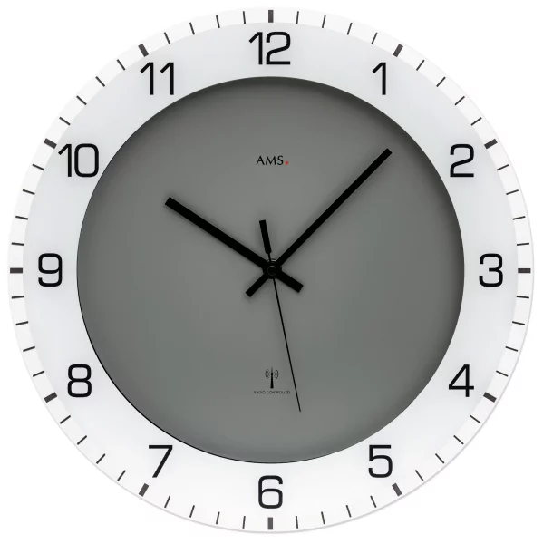 AMS Funk-Wanduhr 5595 - Kunstoffgeh&auml;use