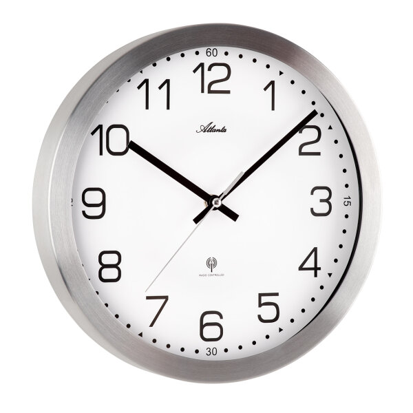 moderne Wanduhr Geh&auml;usedurchmesser 30 cm - Atlanta 4371/0